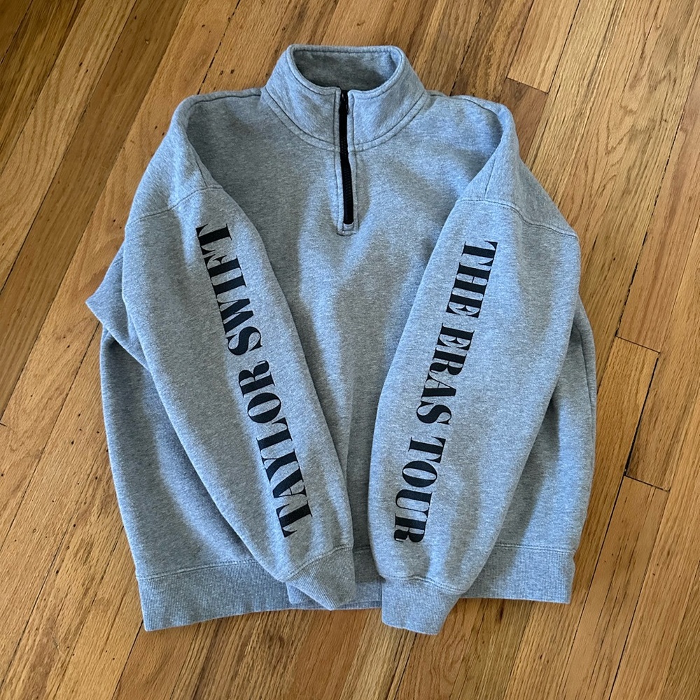 Taylor Swift Official The Eras Tour Quarter Zip Sweatshirt